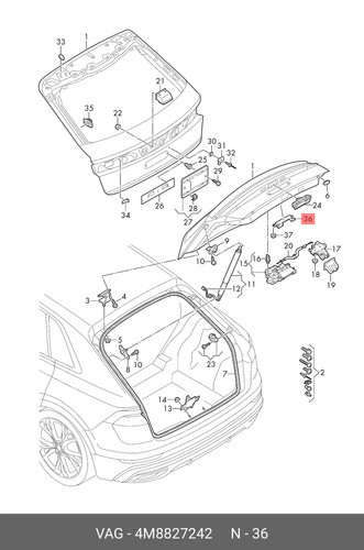 Original audi heck - original, q8