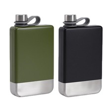 Tragbarer Flachmann Schnaps Behälter Flasche für Picknick Camping Wandern Väter