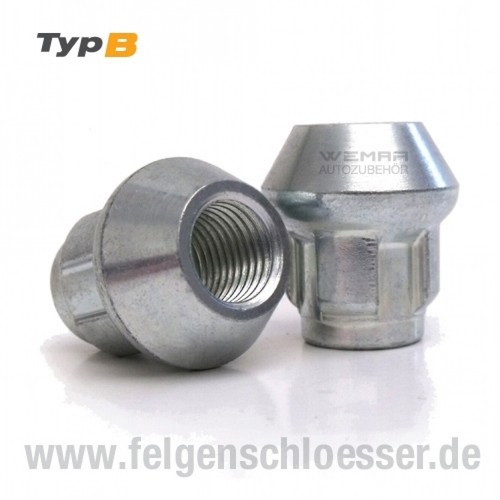 Typ felgenschloss mutter - felgenschloss,