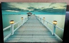 Leinwandbild Kunstdruck Wandbilder mit Lichteffert H40 B 59,5