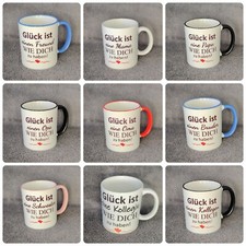 Tasse Spruch Druck Glück ist