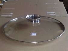 ELO Glas-Topf-/ Pfannendeckel rund mit Edelstahlrand, -Griff 32cm.