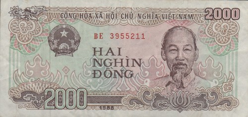 Vietnam 2000 dong 1988 - dong,
