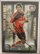 Patrick Helmes Bayer Leverkusen Matchwinner Topps Match Attax  08-09 Orig. Sign 