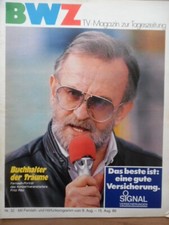BWZ 32 - 1986 TV-Magazin 9.-15. August --- Fritz Rau