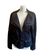 Blazer Damen  schwarz Gorilla Bikers Gr M tailliert