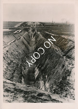 Foto WK2 Kanalküste Kanalfront tiefe Panzergräben X165