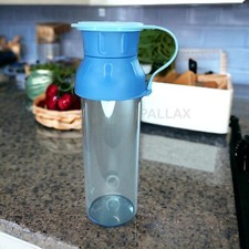 TUPPERWARE MEDITERRANO DRINKMAN 420 ML BLAU TRINKFLASCHE MIT FILTER