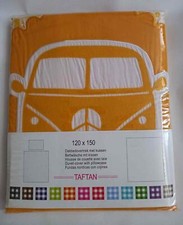 VW Volkswagen Taftan Single Bettwäsche, gelb,  Bully,  2-tlg. Neu
