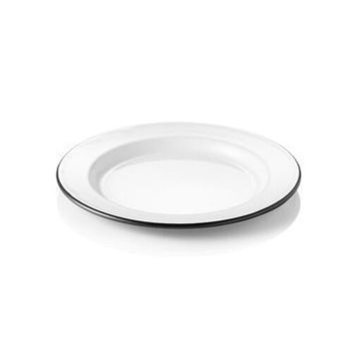 Teller flach emailliert - , Ø
