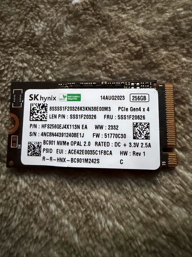Hynix bc901 256 ssd - ssd, nvme