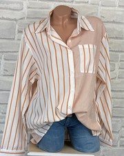 Damen italy long bluse hemd - long,