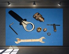DDR Bohrmaschine - Restposten - Ersatzteile - Bohrfutter, Schlüssel, Griff u.s.w