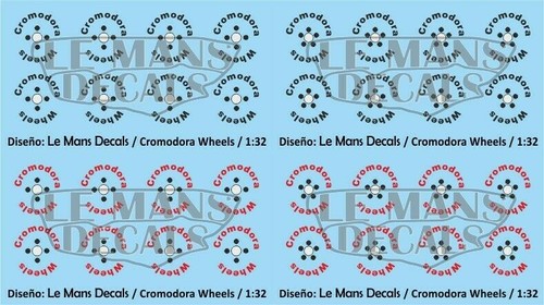 Decals felgen cromodora typ - typ, 1