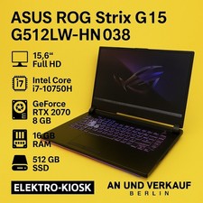 ?  ASUS ROG Strix G15 G512L | 512/16 - RTX2070 | i7 10th Gaming Gamer Laptop ✅