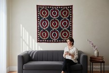 200x190 cm hand bestickte