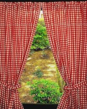 karierte Küchengardine 2