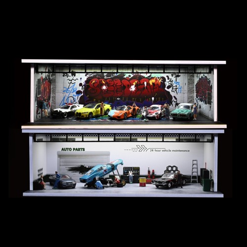 Diorama auto garage - diorama,