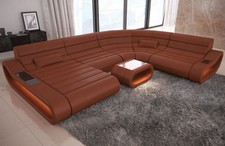 Leder sofa wohnlandschaft led - sofa,