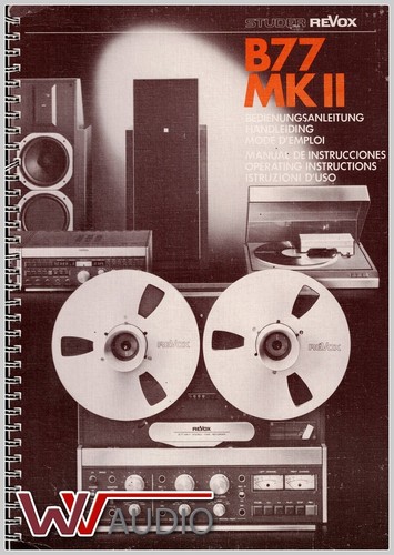 Studer revox b77 - studer, mk2