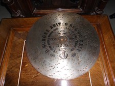 O schöne Zeit o selige Zeit Polyphon 28cm Platte christmas music box disc 11"