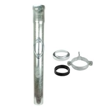 Regenstandrohr DN 100 Standrohr Fallrohr Verzinkt + Reinigung 100x1000mm 6tlg