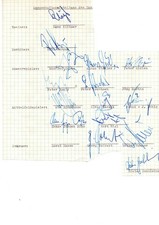 15X  HSV SAISON 1972/73  AUTOGRAMM  VIELE VERSTORBENE