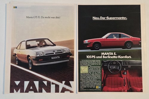 Opel manta werbebilder 80er - manta,