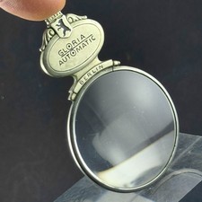 vintage LOUPE FRONTEX AUTOMATIC BERLIN Magnifying Glass ART DECO antique RARE