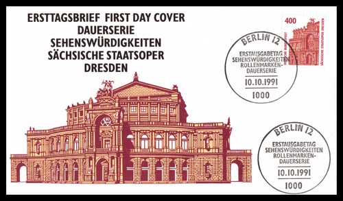 Bund fdc dresden - fdc, 1991