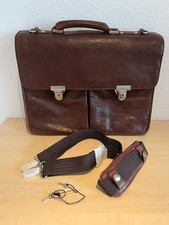 Leder Aktentasche von Leonard Heyden Farbe Braun,  nie benutzt, Vintage Look