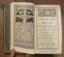 Missel des Fidèles et office divin, Messbuch , französich, mit Goldschnitt