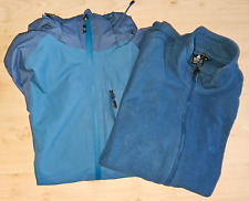 OCK Outdoor Doppeljacke 2 in 1 Jacke Anorak Herren Gr. M blau petrol
