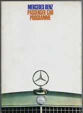 Mercedes-Benz Baureihe 1969-70 UK Marktbroschüre W115 W114 CE S-Klasse 280 SL 600