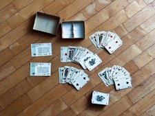 Waddington Patience 2x54 Karten, 1960er, Leeds – rot & blau, komplett, Box