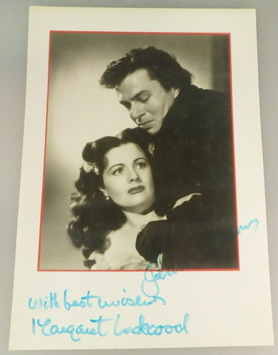 Autogramme margaret lockwood - autogramme,