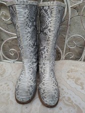 Kennel und Schmenger damen Pythonleder Stiefel, Gr.40. Biekerstiefel.