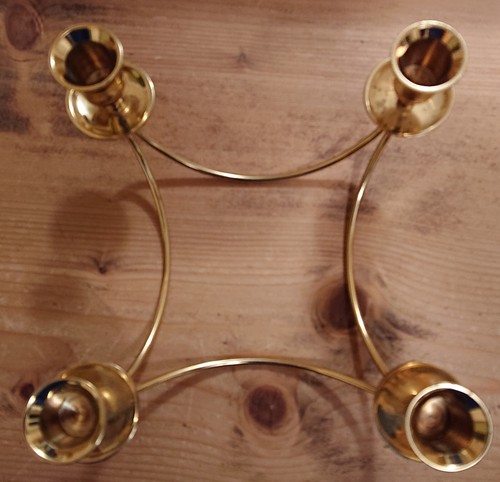 Kerzenhalter quartett messing - kerzenhalter,