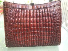 Damenhandtasche Kroko Prägung