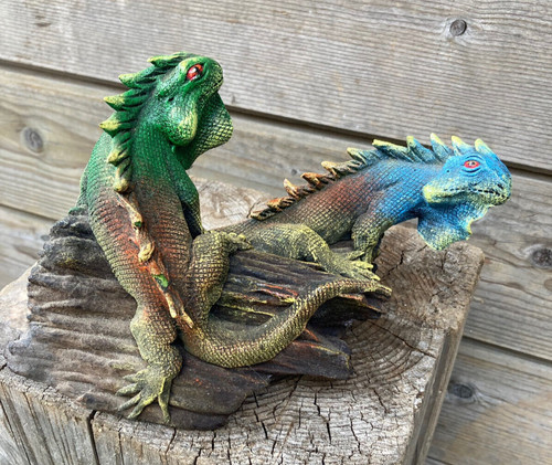 23cm figur leguanpaar eidechse - 23cm,