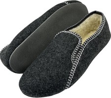 Herren Filz Hausschuhe Schurwolle Hüttenschuhe Filzpantoffeln Winter Pantoffeln