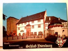 Hotel - Restaurant Schloss Ysenburg. Staden. Bes. Fam. May. AK farbig, ungel. ca