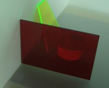 Farbig Rot Acrylglas Orange