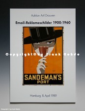Toller Auktionskatalog - Email-Reklameschilder Auktion Aril Drouven - April 1989