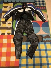 Leder Motorrad Kombi Set Hein