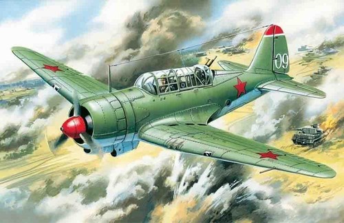 Icm 72081 sukhoi - su-2, 1:72