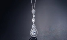 AAA + Zirkonia Collier CZ Halskette Premium Qualität Hochzeit Party Brautschmuck