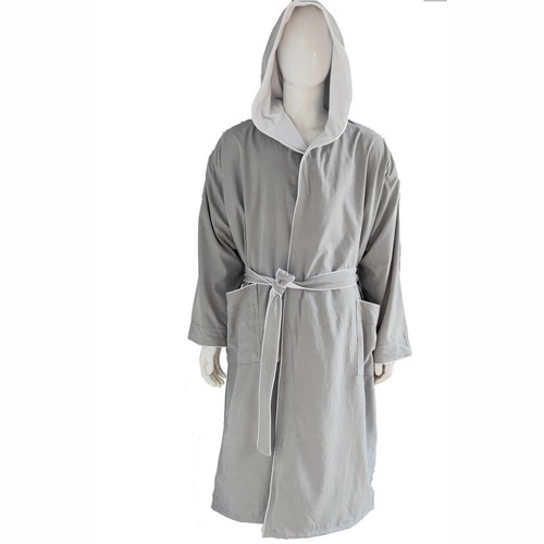 Fleece bademantel mit - fleece-bademantel, kapuze