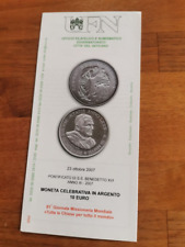 1 x Folder Flyer Programm Euro Münzen Vatikan 2007 10 Euro Silber