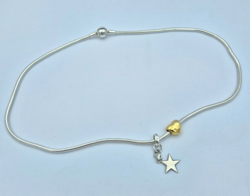 Pandora halskette mit charms - pandora,